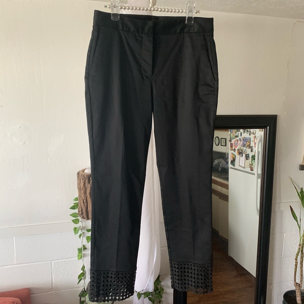 Zara High Waisted Crochet Ankle Dress Pants - Picture 1 of 5